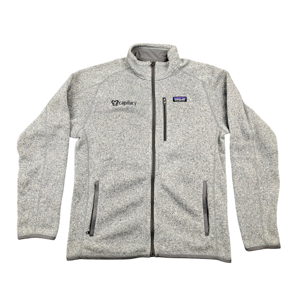 Patagonia Jacket Mens Medium Gray Better Sweater Full Zip Fleece Pockets